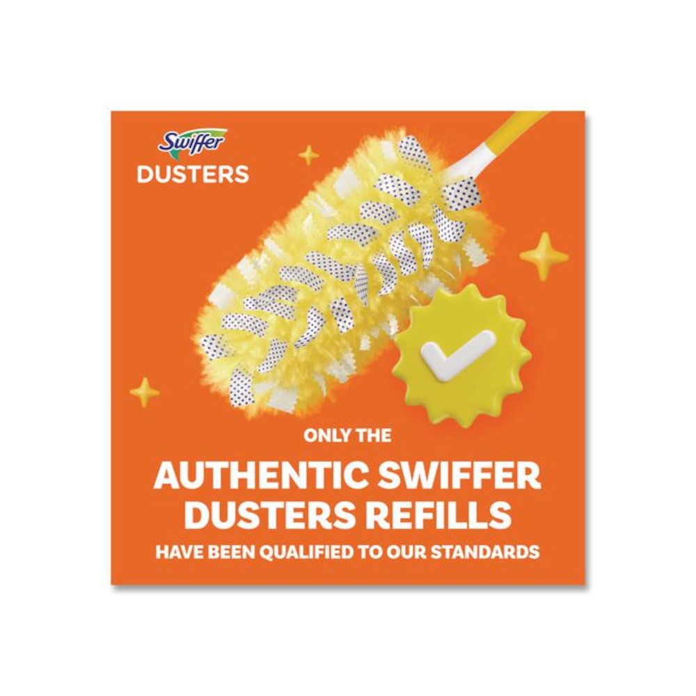 Heavy Duty Dusters Starter Kit, Handle Extends to 3 ft, 1 Handle with 12 Duster Refills. Picture 8