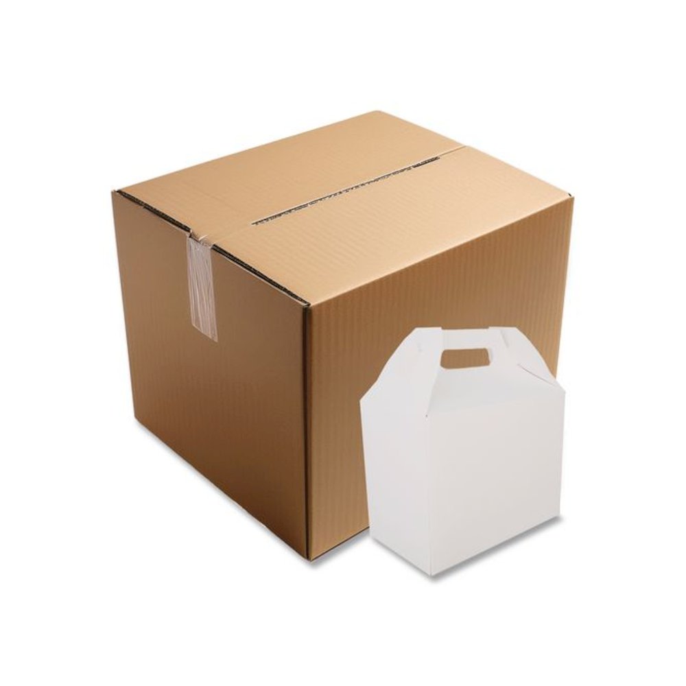 Carryout Barn Boxes, 10 lb, 8.88 x 5 x 6.75, White, Paper, 150/Carton. Picture 3