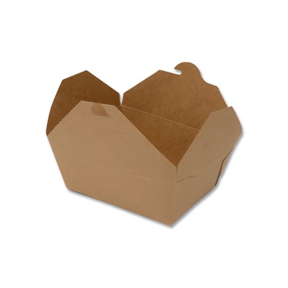 ChampPak Carryout Boxes, #1, 4.38 x 3.5 x 2.5, Brown, Paper, 450/Carton. Picture 2
