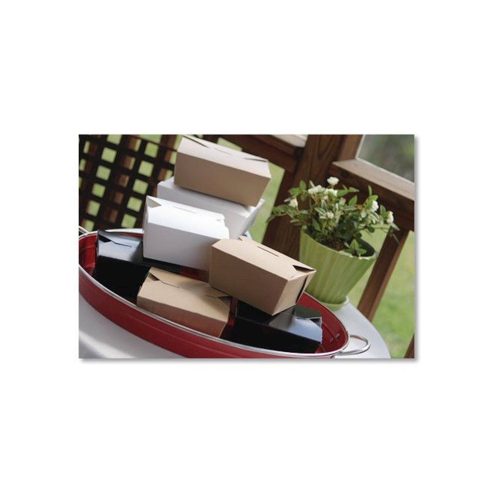 ChampPak Carryout Boxes, #1, 4.38 x 3.5 x 2.5, Brown, Paper, 450/Carton. Picture 7