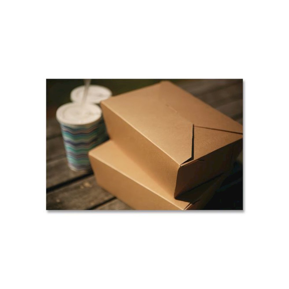 ChampPak Carryout Boxes, #3, 7.75 x 5.5 x 2.5, Brown, Paper, 200/Carton. Picture 6