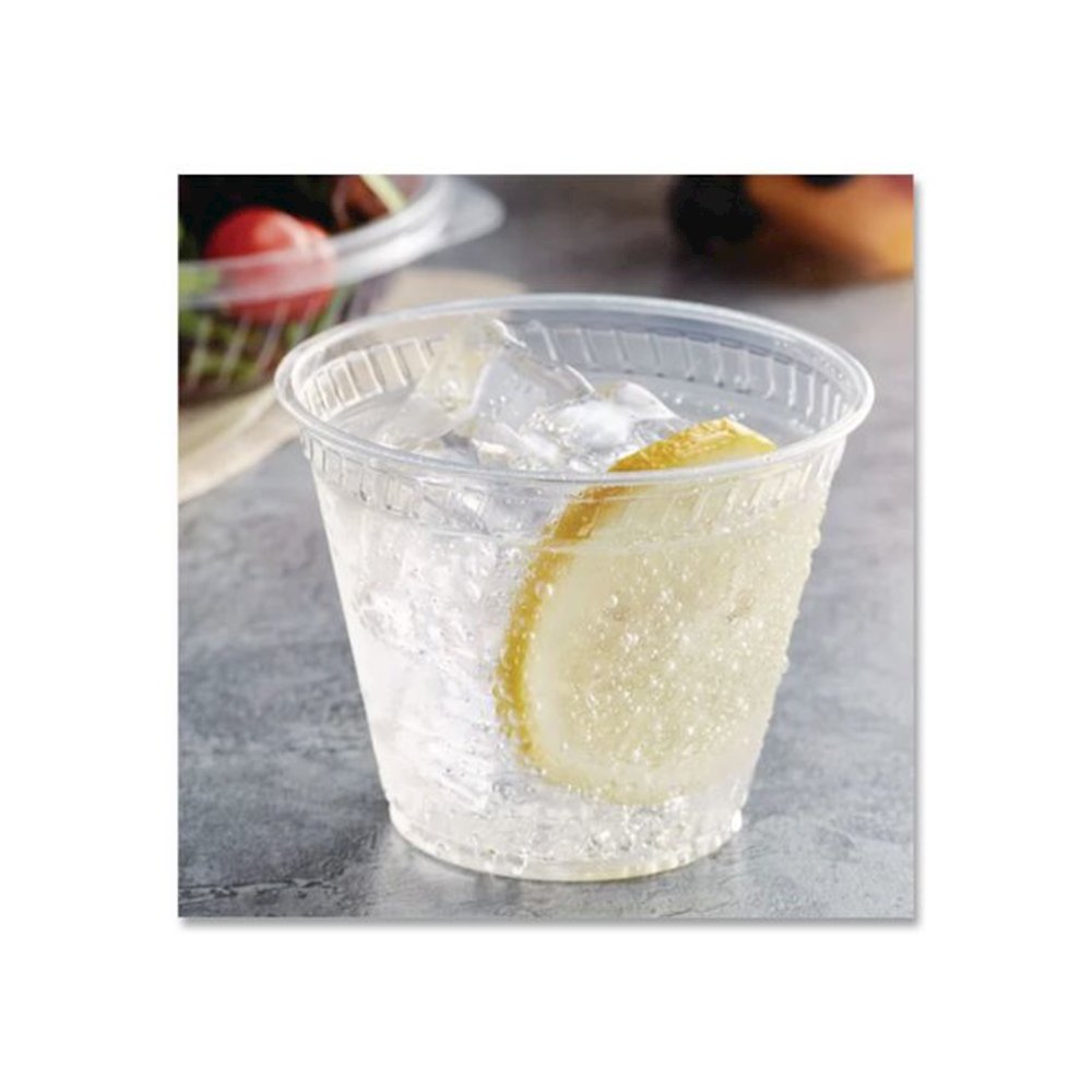 Greenware Cold Drink Cups, Old-Fashioned Cup, 9 oz, Sugarcane, Clear, 50/Sleeve, 20 Sleeves/Carton. Picture 5