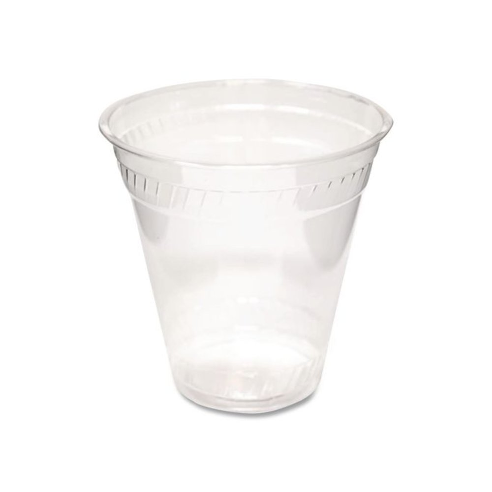 Kal-Clear PET Cold Drink Cups, Squat, 12 oz to 14 oz, Plastic, Clear, 50/Sleeve, 20 Sleeves/Carton. Picture 2