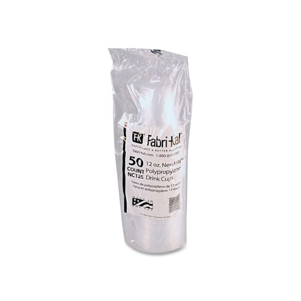 Nexclear Polypropylene Drink Cups, 12 to 14 oz, Plastic, Clear, 50/Bag, 20 Bags/Carton. Picture 2