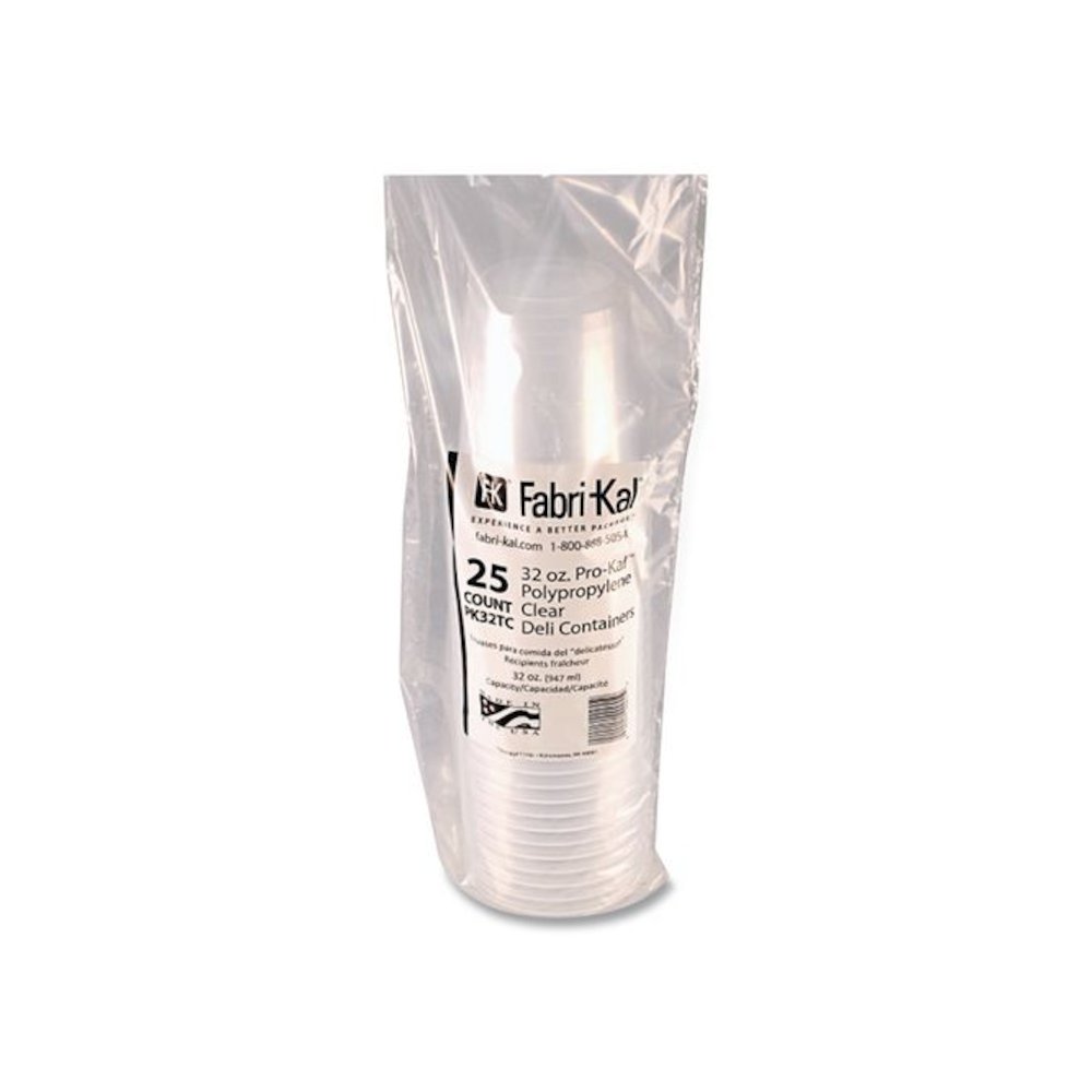 Microwavable Deli Containers, 32 oz, 4.6" Diameter x 5.6" h, Clear, Plastic, 500/Carton. Picture 4