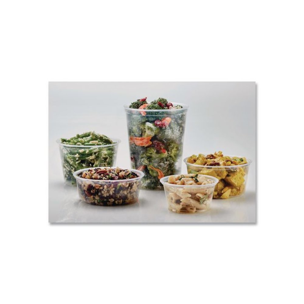 PolyPro Microwavable Deli Container Lids, Clear, Plastic, 500/Carton. Picture 5