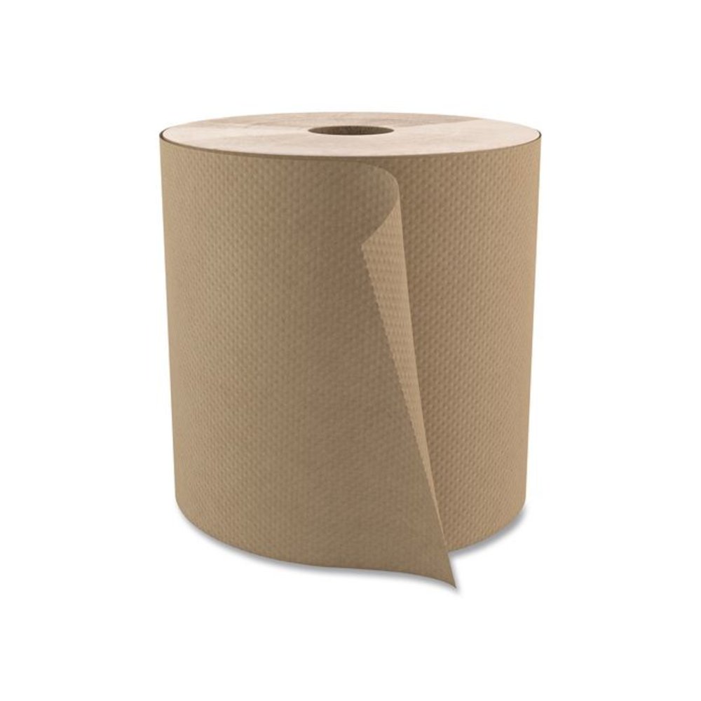 Select Roll Paper Towels, 1-Ply, 7.9" x 800 ft, Natural, 6/Carton. Picture 2