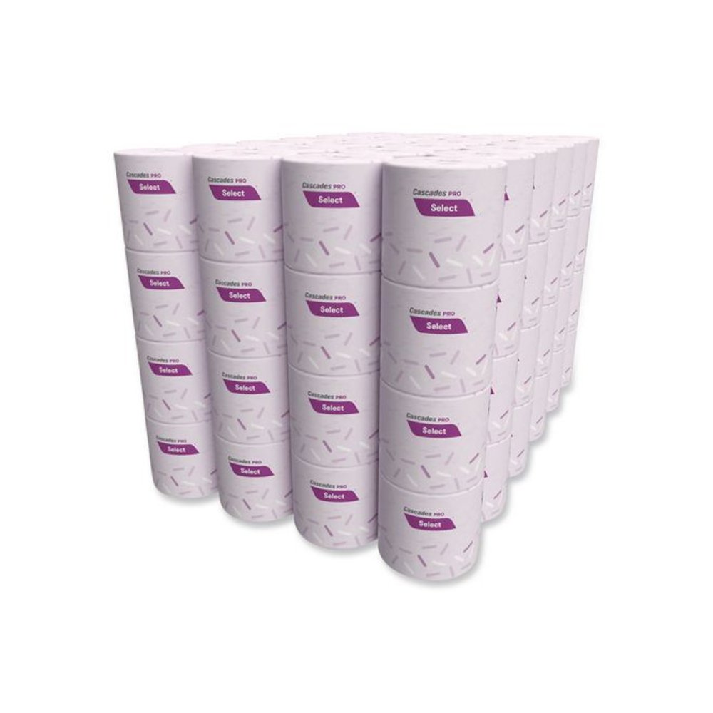 Select Standard Bath Tissue, Septic Safe, 2-Ply, White, 4 x 3.19, 500 Sheets/Roll, 96 Rolls/Carton. Picture 4