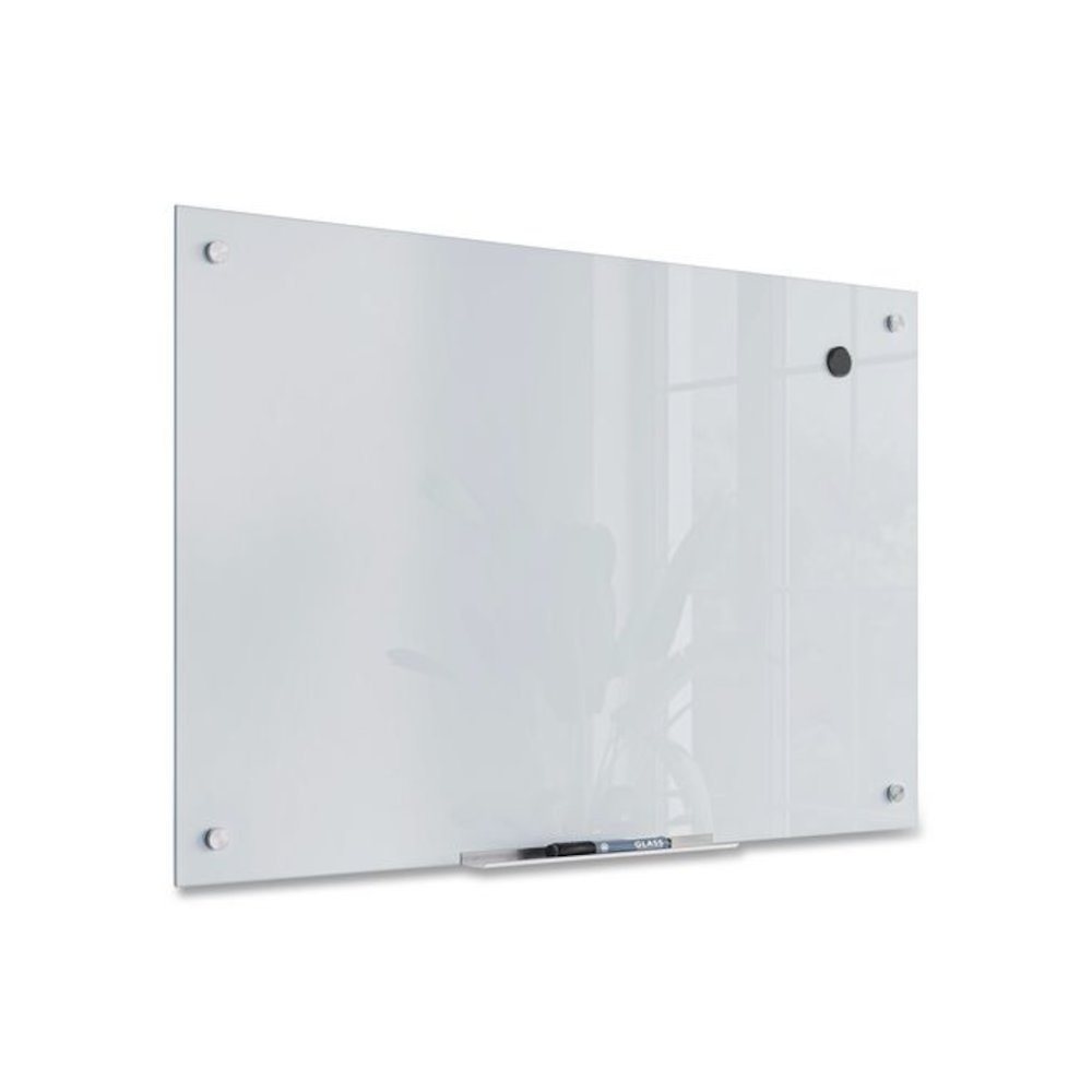 Magnetic Glass Dry Erase Board Value Pack, 36" x 24" (Actual Size: 35" x 23"), Frosted White Surface. Picture 1
