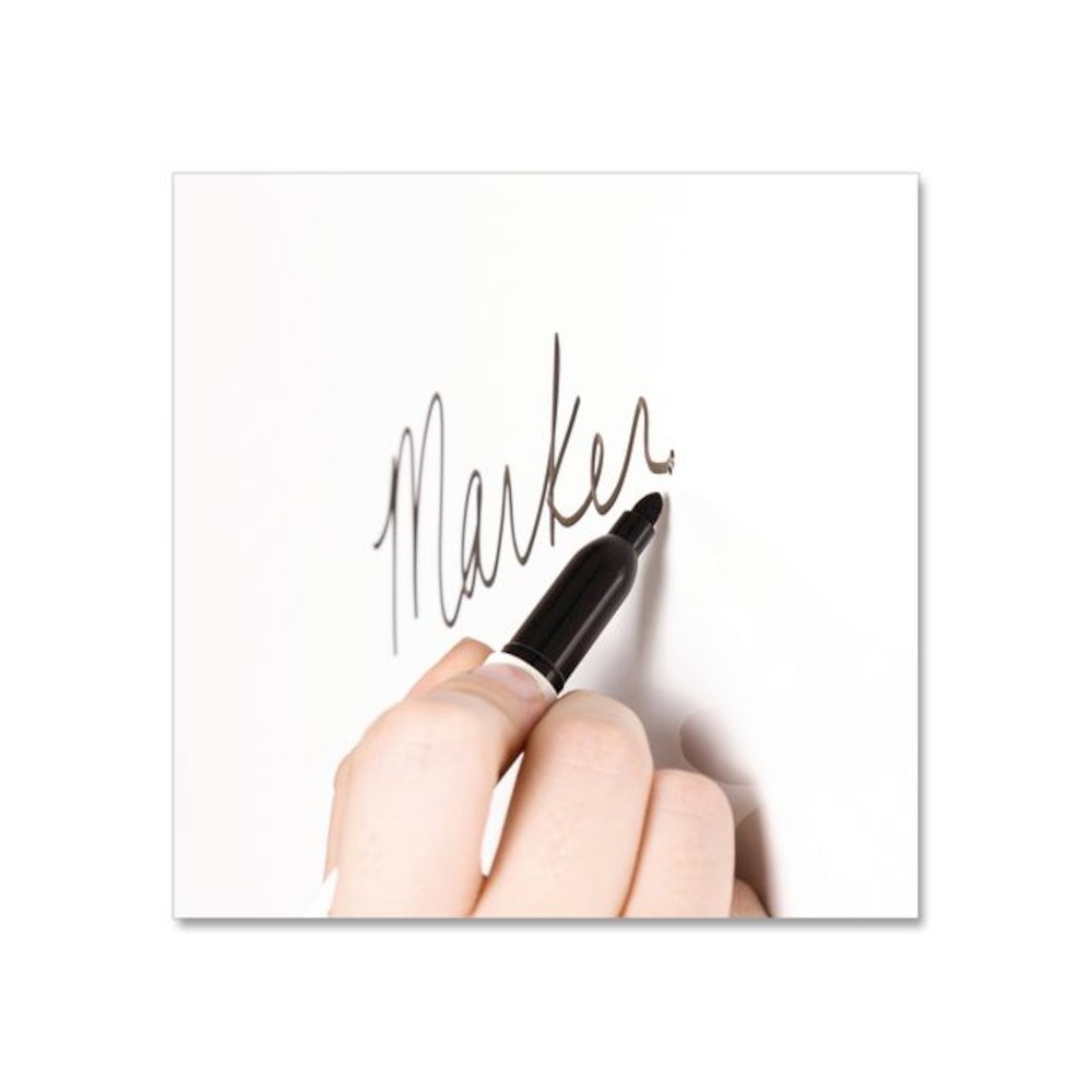 Floating Glass Dry Erase Board, 36" x 24" (Actual Size: 35" x 23"), White Surface. Picture 5