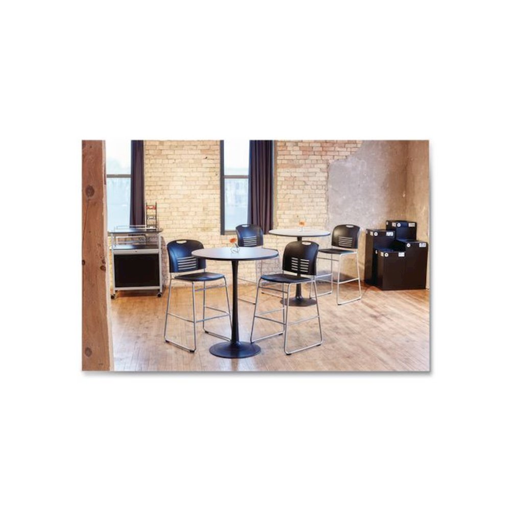 Onyx Breakroom Organizers, 3 Compartments, 6 x 6 x 18, Steel Mesh, Black. Picture 7