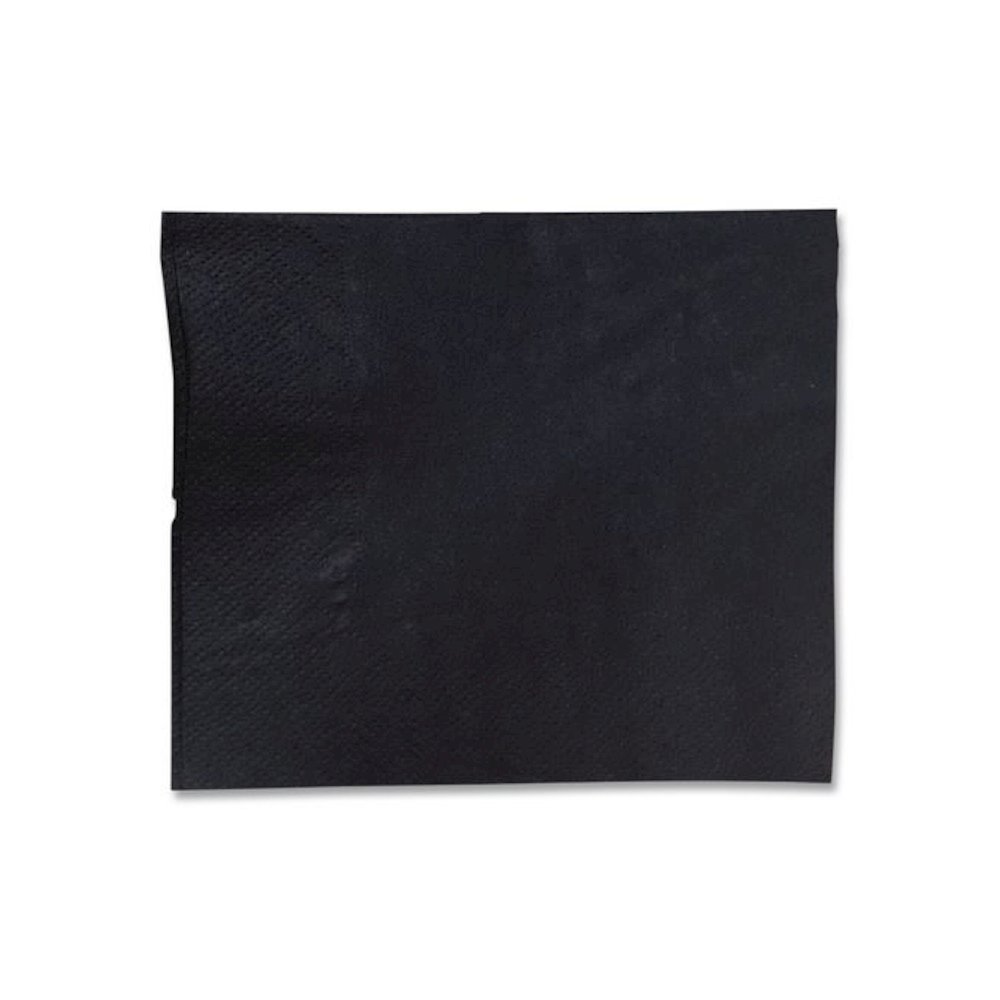 Cocktail Napkins, 1-Ply, 9 x 9, Black, 4,000/Carton. Picture 2