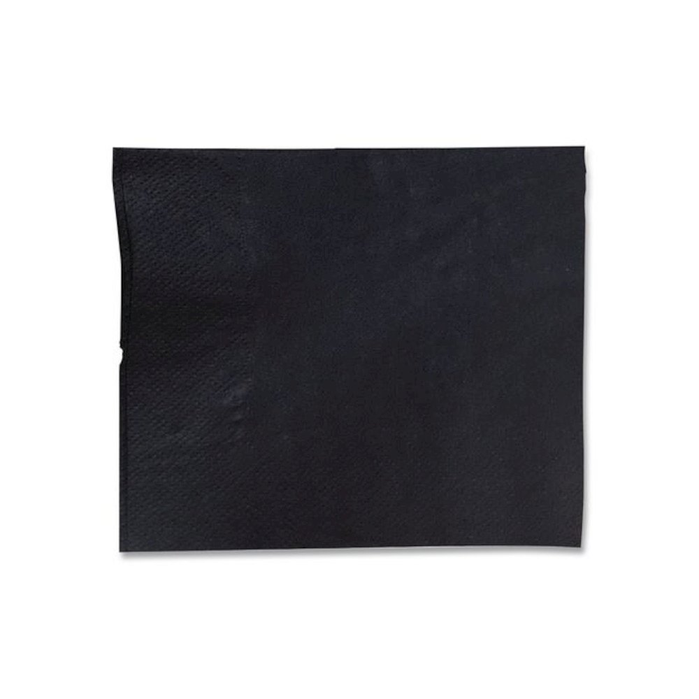 Cocktail Napkins, 2-Ply, 9 x 9, Black, 2,000/Carton. Picture 2