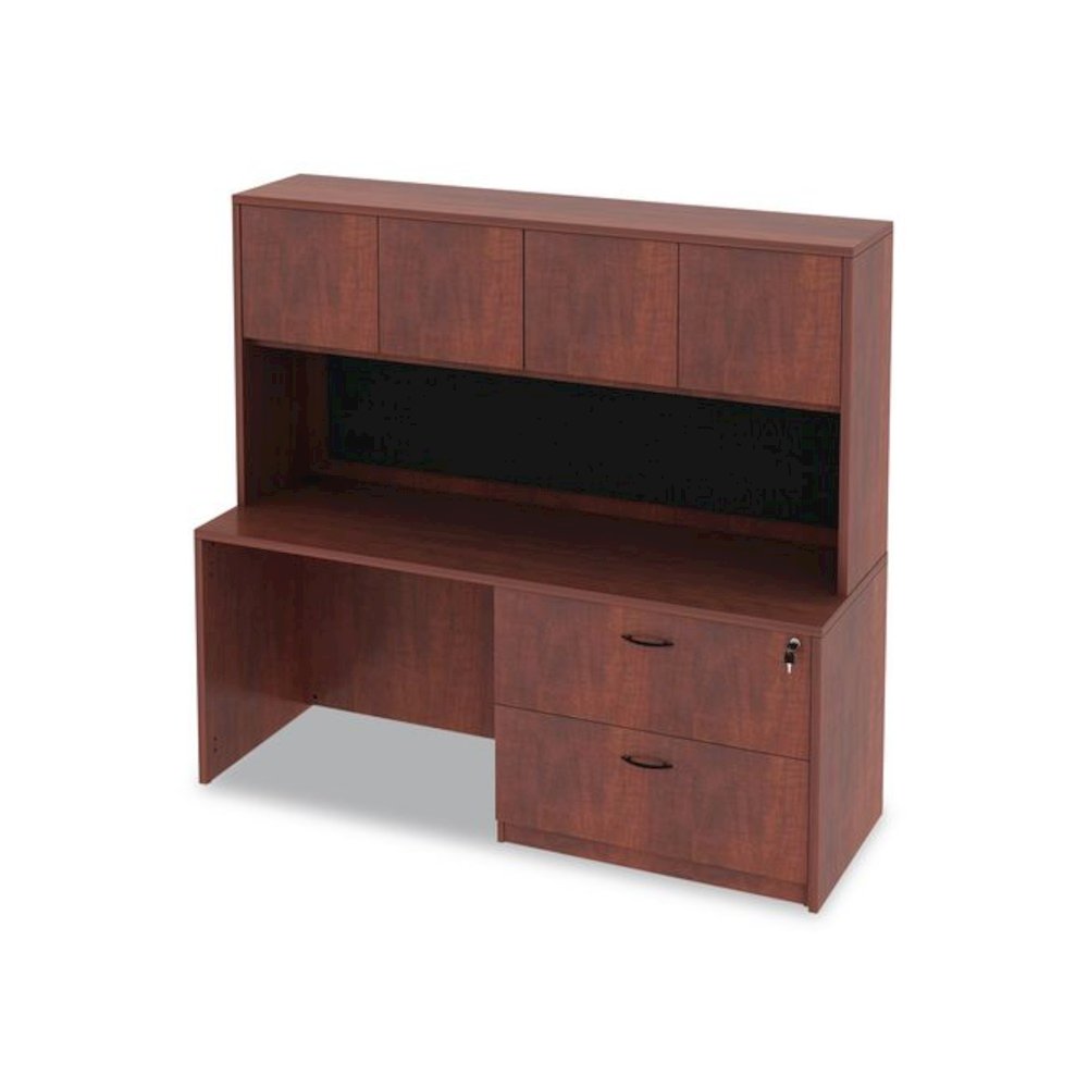 Alera Valencia Series Lateral File, 2 Legal/Letter-Size File Drawers, Medium Cherry, 34" x 22.75" x 29.5". Picture 10