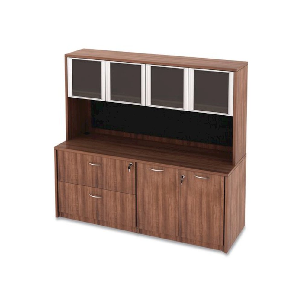 Alera Valencia Series Lateral File, 2 Legal/Letter-Size File Drawers, Modern Walnut, 34" x 22.75" x 29.5". Picture 9
