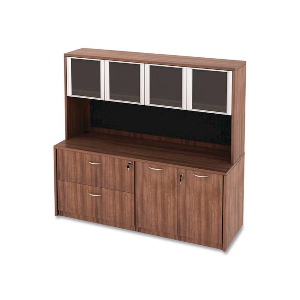 Alera Valencia Series Storage Cabinet, 34.3w x 22.78d x 29.5h, Modern Walnut. Picture 9