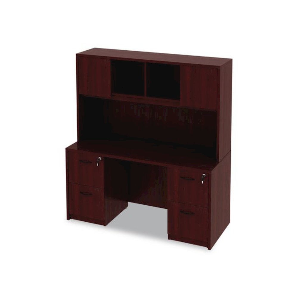 Alera Valencia Series Credenza Shell, 59.13w x 23.63d x 29.5h, Mahogany. Picture 9