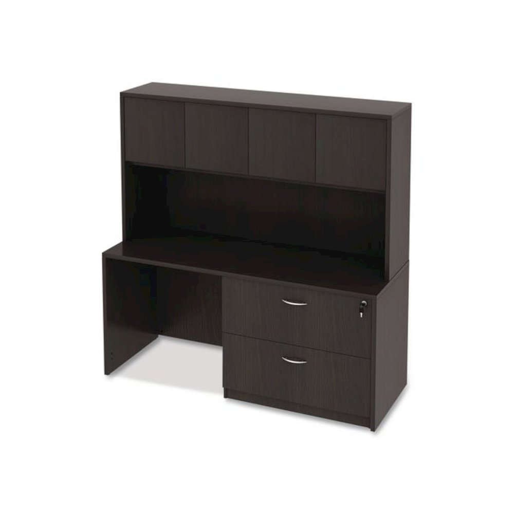 Alera Valencia Series Credenza Shells, 65w x 23.6d x 29.5h, Espresso. Picture 3
