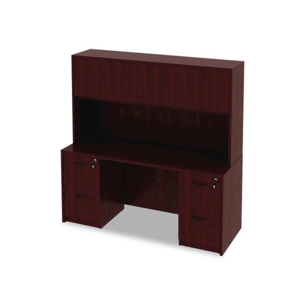 Alera Valencia Series Credenza Shells, 65w x 23.6d x 29.5h, Mahogany. Picture 10