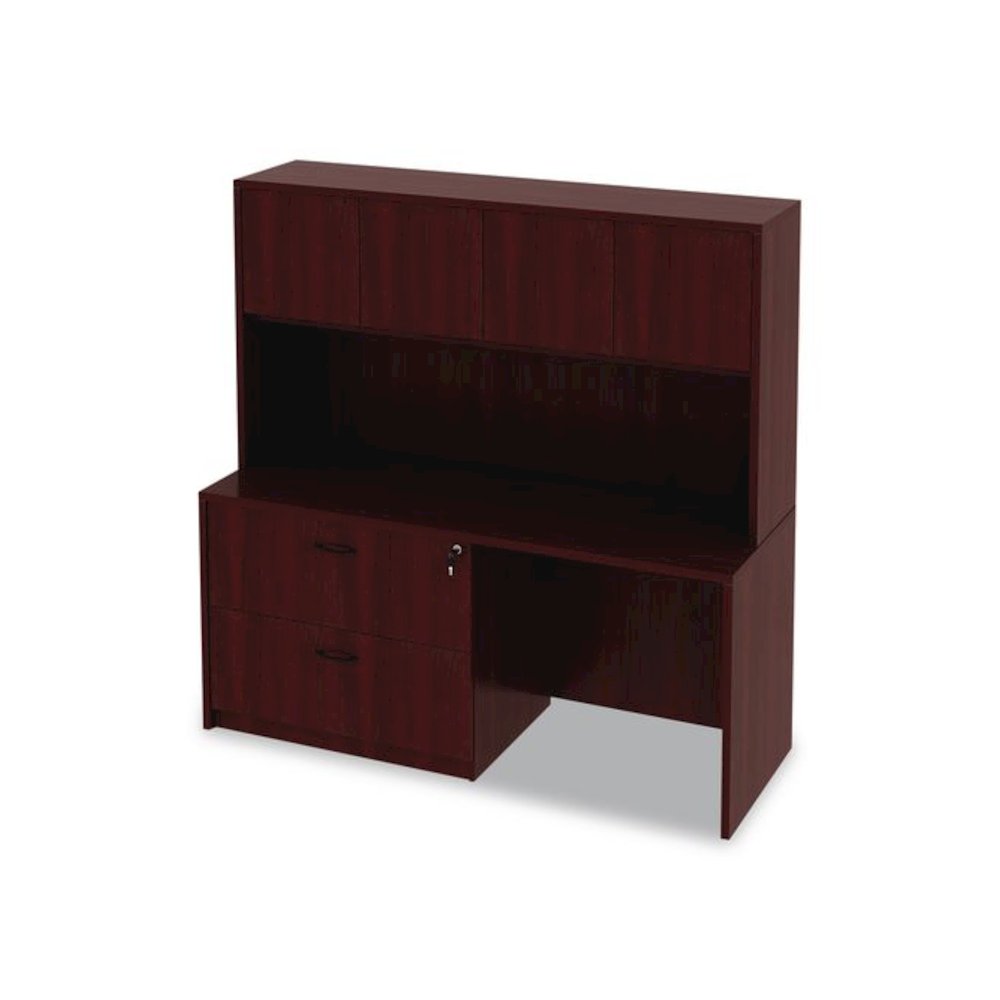Alera Valencia Series Credenza Shells, 65w x 23.6d x 29.5h, Mahogany. Picture 11