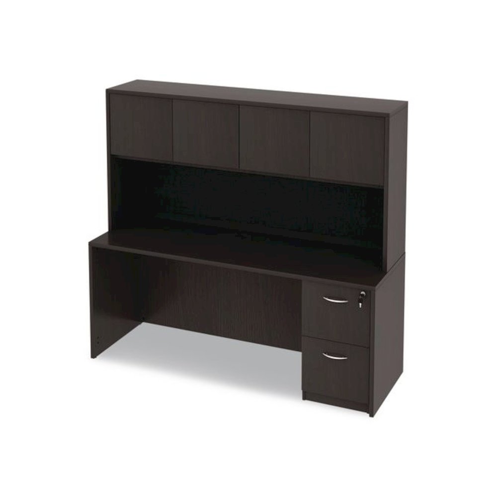 Alera Valencia Series Credenza Shell, 70.88w x 23.63d x 29.5h, Espresso. Picture 3