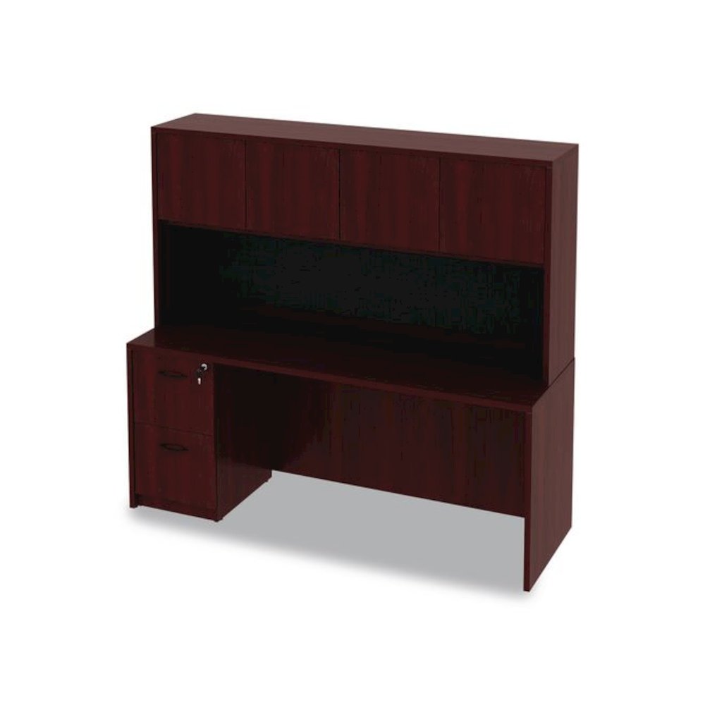 Alera Valencia Series Credenza Shell, 70.88w x 23.63d x 29.5h, Mahogany. Picture 11