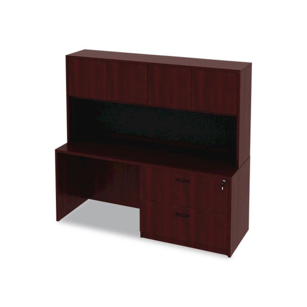 Alera Valencia Series Credenza Shell, 70.88w x 23.63d x 29.5h, Mahogany. Picture 3