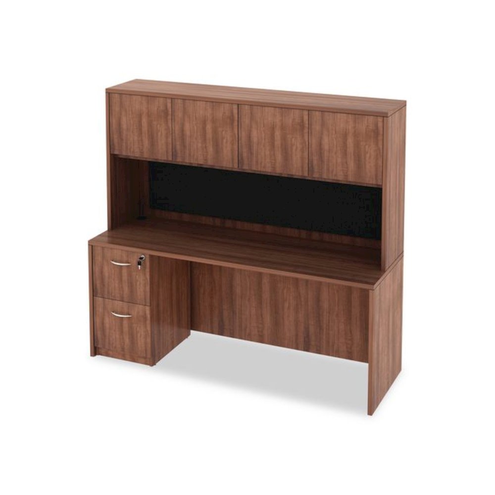 Alera Valencia Series Credenza Shell, 70.88w x 23.63d x 29.5h, Modern Walnut. Picture 11