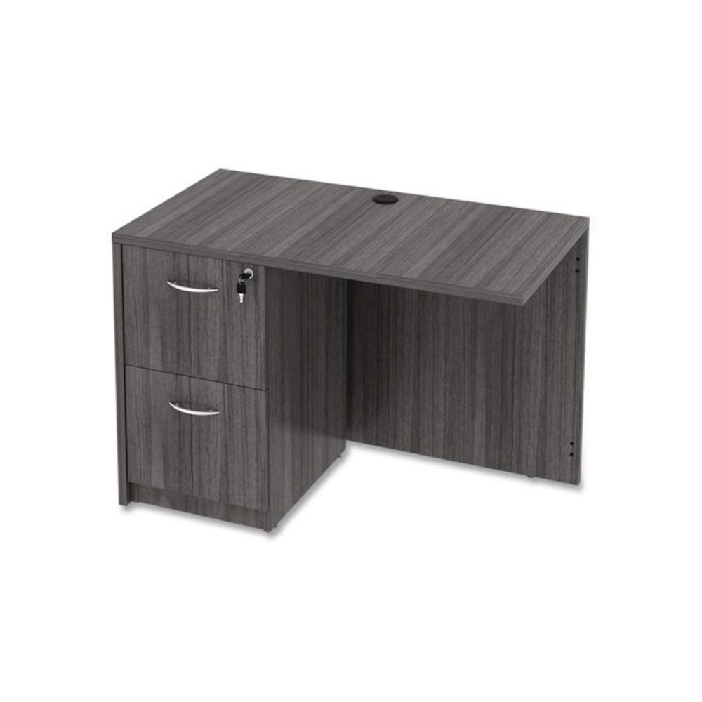 Alera Valencia Series Reversible Return/Bridge Shell, 42w x 23.63d x 29.5h, Gray. Picture 11