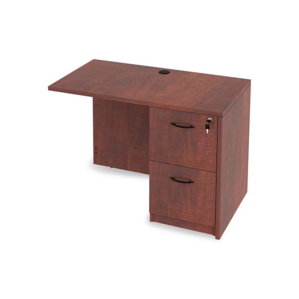 Alera Valencia Series Reversible Return/Bridge Shell, 42w x 23.63d x 29.5h, Medium Cherry. Picture 10