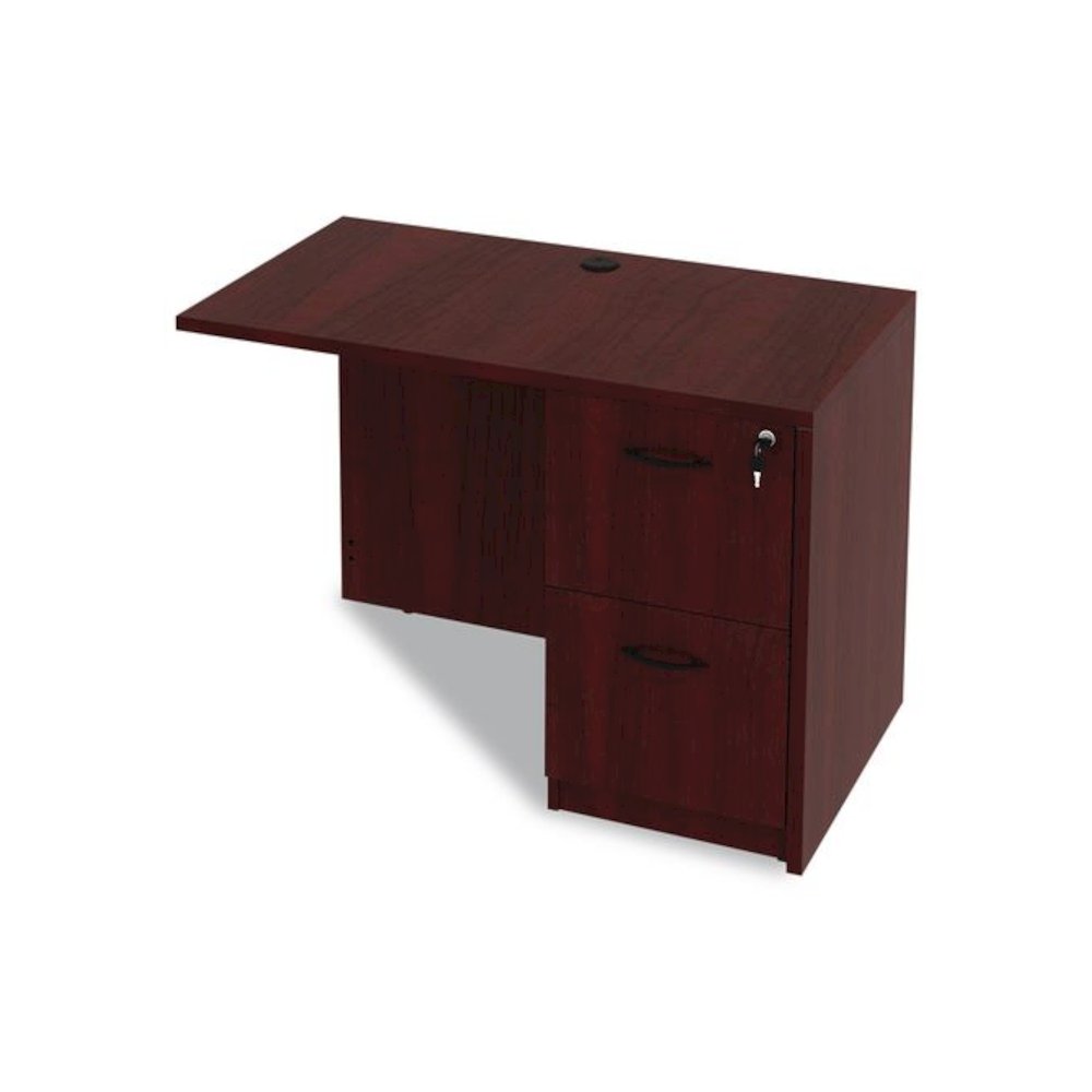 Alera Valencia Series Reversible Return/Bridge Shell, 42w x 23.63d x 29.5h. Mahogany. Picture 10