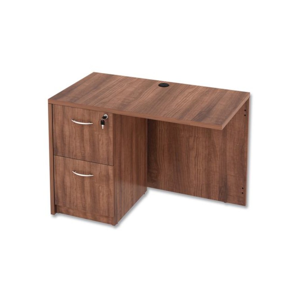 Alera Valencia Series Reversible Return/Bridge Shell, 42w x 23.63d x 29.5h, Modern Walnut. Picture 9