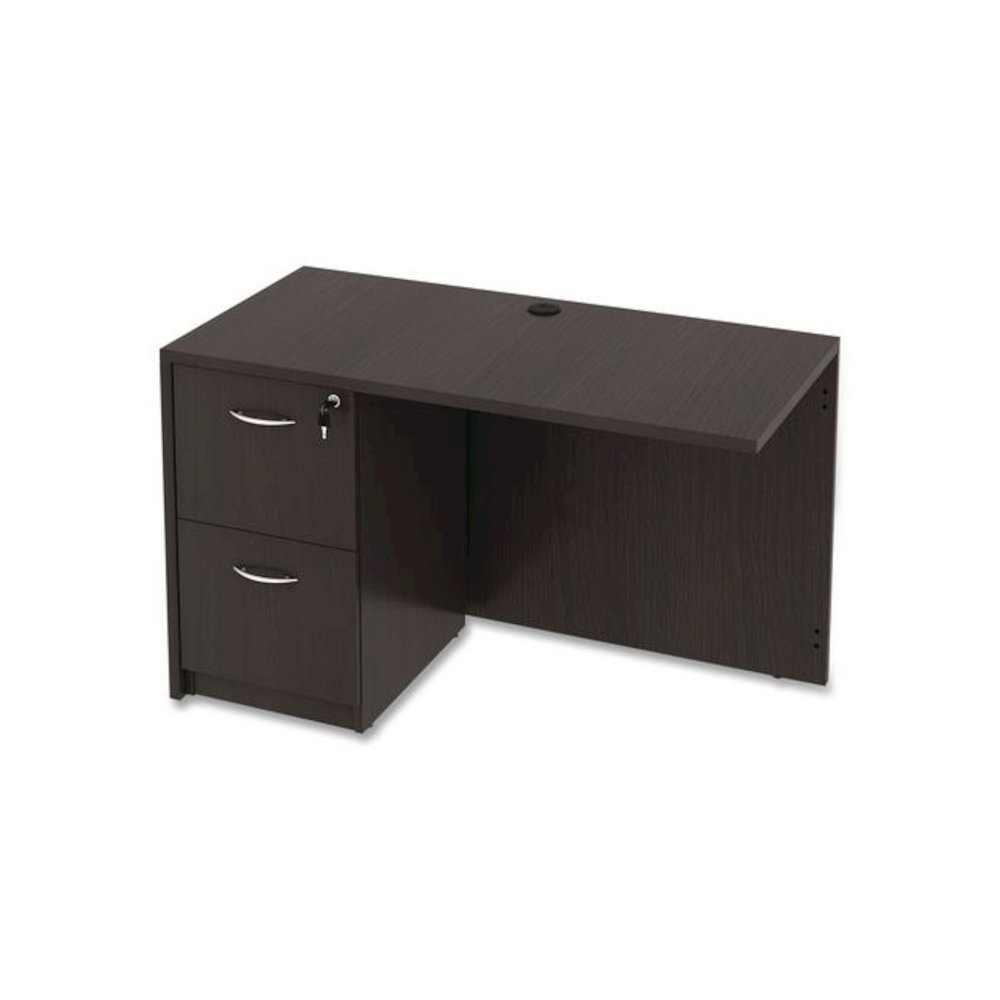 Alera Valencia Series Reversible Return/Bridge Shell, 47.25w x 23.63d x 29.5h, Espresso. Picture 9