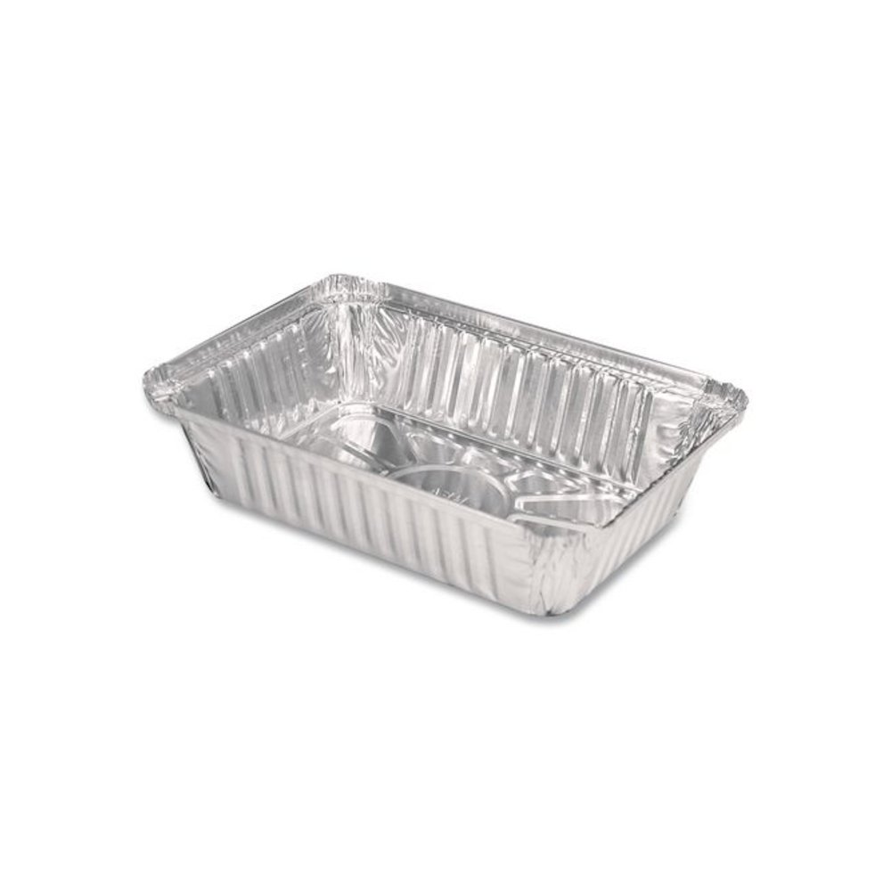 Aluminum Oblong Pan, 2.25 lb, 5.94 x 8.44 x 1.81, Silver, 500/Carton. Picture 3