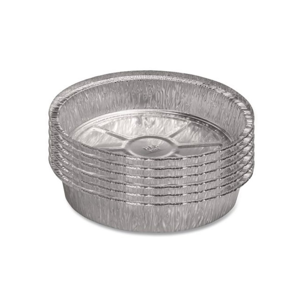 Round Aluminum Container, 24 oz., 7" Diameter, Silver, 500/Carton. Picture 4