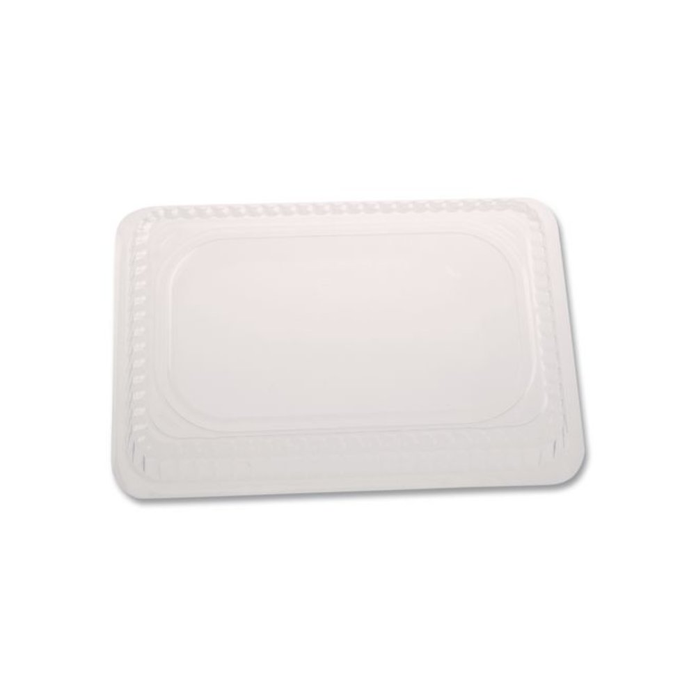 Plastic Dome Lids, Fits Oblong Pans 2061/2062, 8.25 x 5.88, Clear, 500/Carton. Picture 4