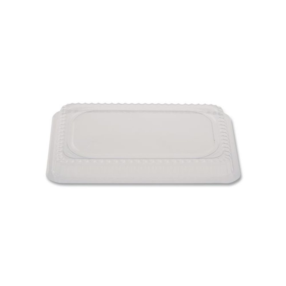 Plastic Dome Lids, Fits Oblong Pans 2061/2062, 8.25 x 5.88, Clear, 500/Carton. Picture 2