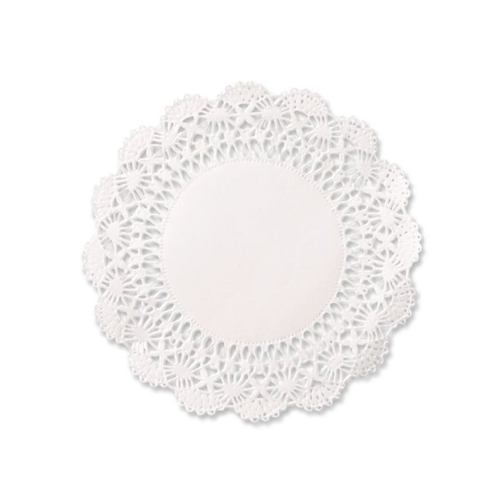 Cambridge Lace Doilies, Round, 12", White, 1,000/Carton. Picture 1