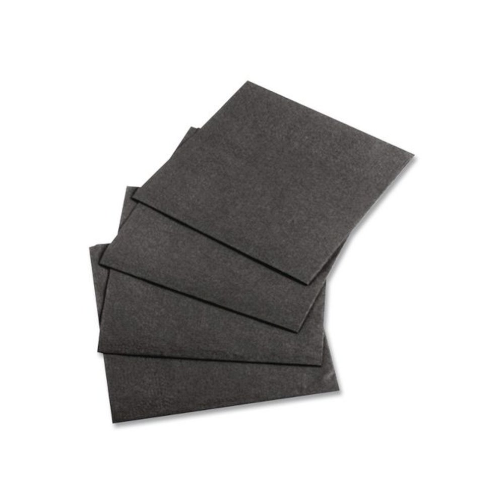 Embossed Beverage Napkins, 1-Ply, 10 x 10, Black, 1,000/Carton. Picture 4