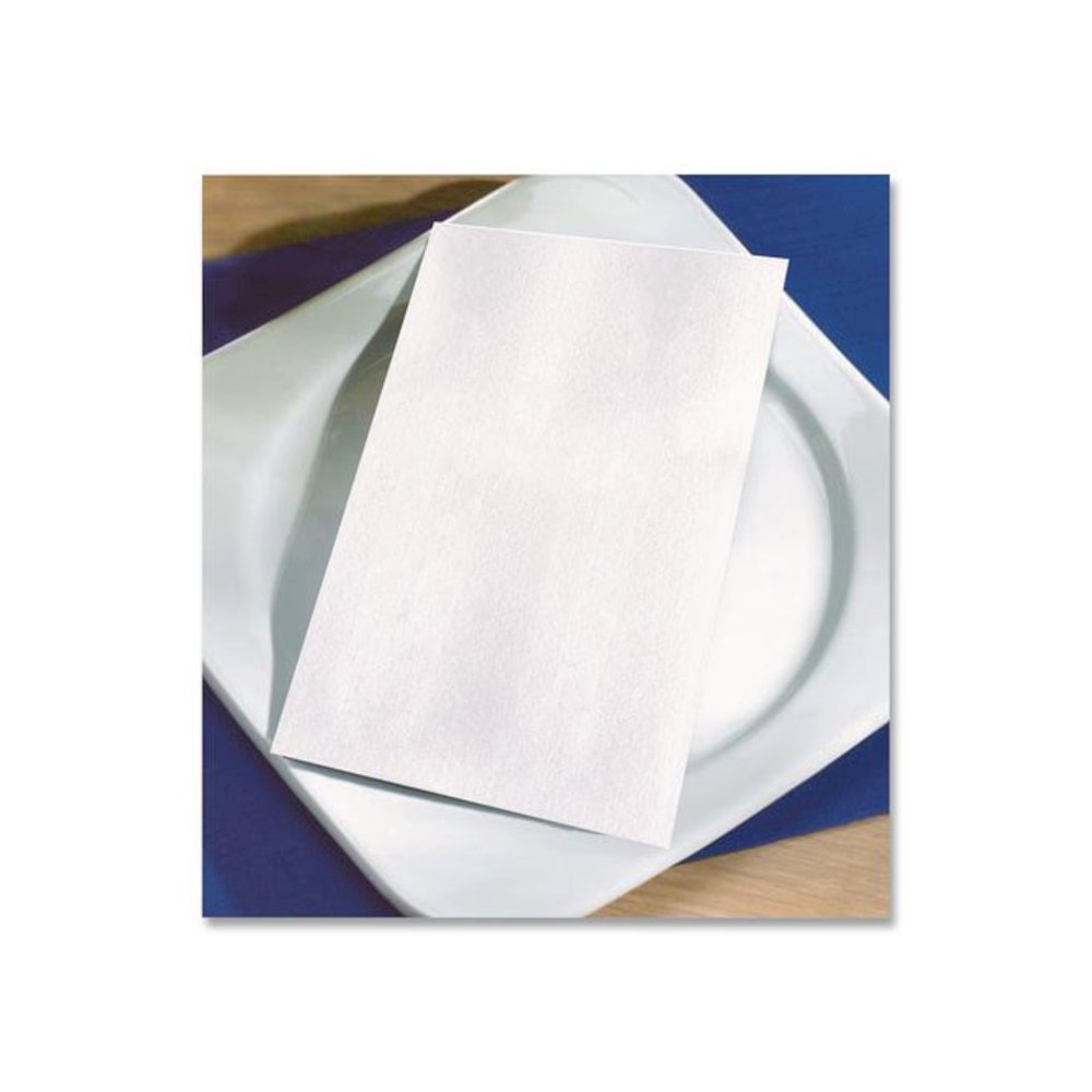 Dinner Napkins, 2-Ply, 15 x 17, White, 300/Carton. Picture 2