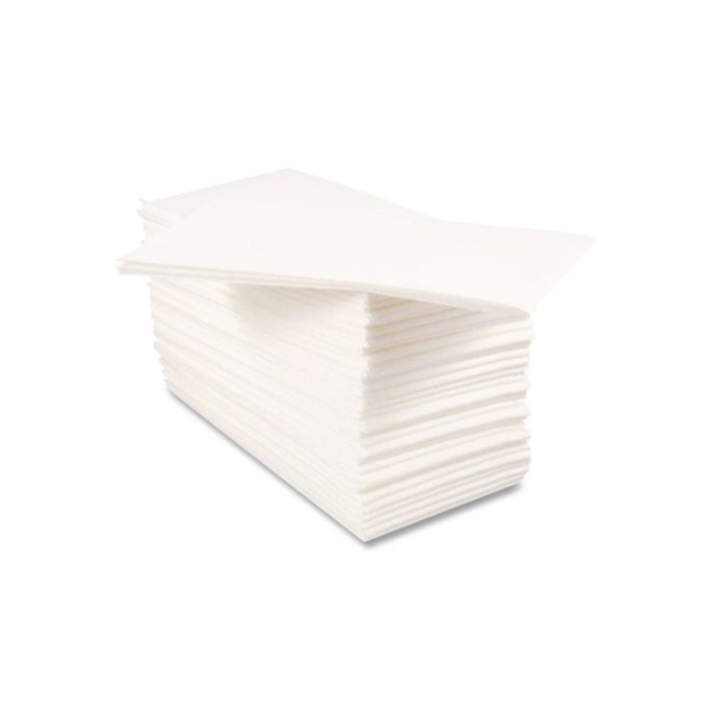 Dinner Napkins, 2-Ply, 15 x 17, White, 300/Carton. Picture 3