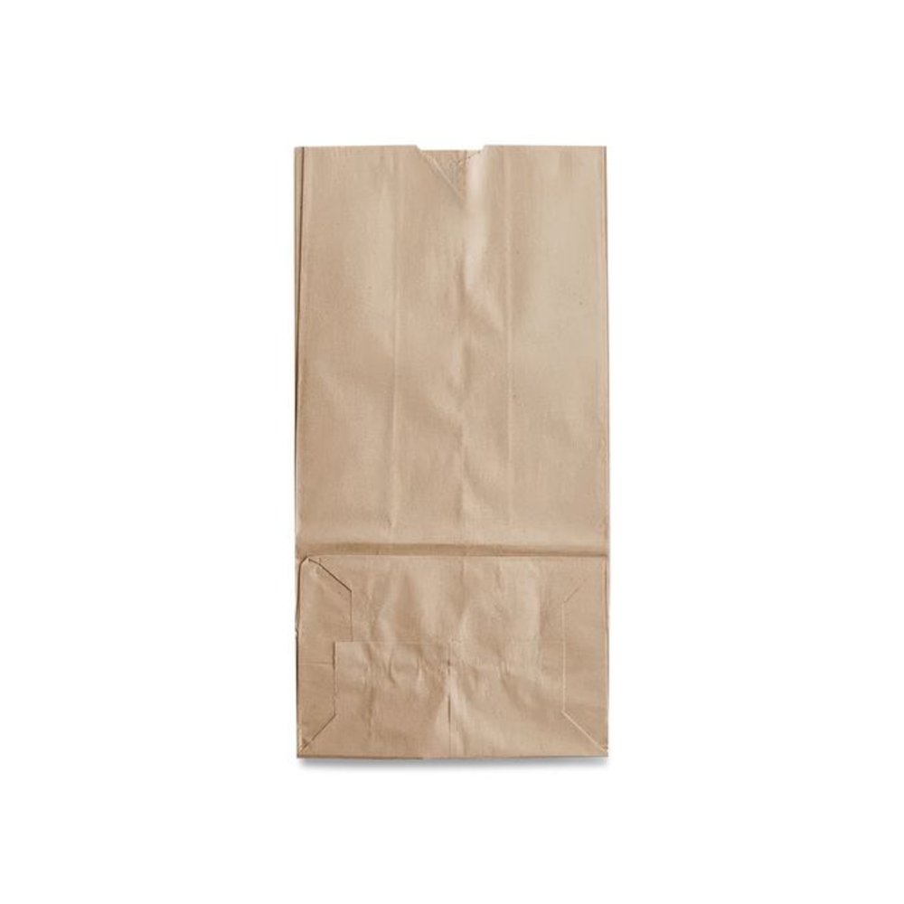 Grocery Paper Bags, 16# Size, Heavy-Duty, 50# Basis Weight, 7.75" x 4.75" x 16", Kraft, 500/Bundle. Picture 3