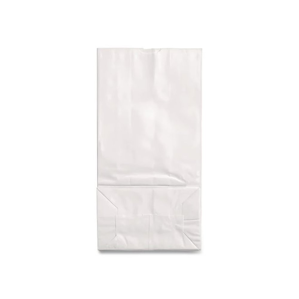 Grocery Paper Bags, 12# Size, 40# Basis Weight, 7" x 4.38" x 13.75", White, 500/Bundle. Picture 3