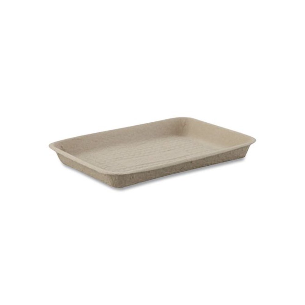 StrongHolder Molded Fiber Food Trays, 9 x 12 x 1, Beige, Paper, 250/Carton. Picture 4