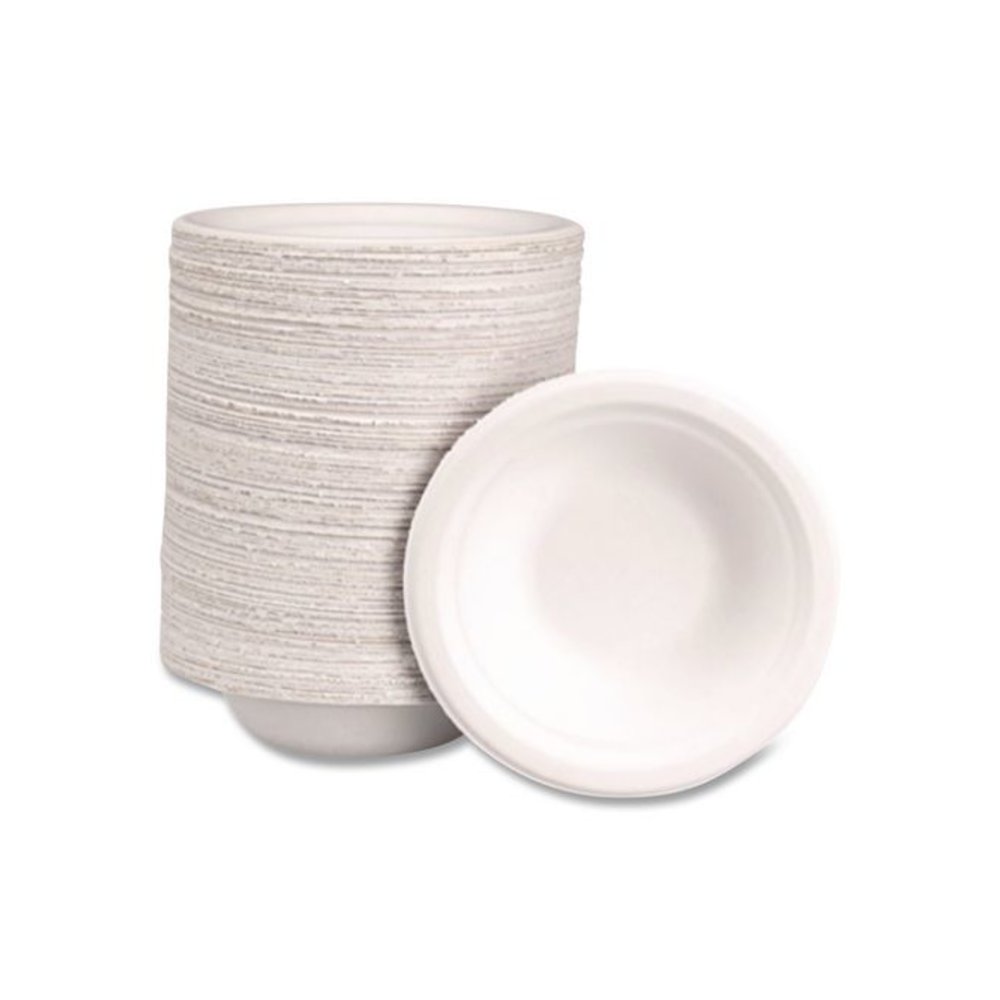 Classic Paper Bowl, 12 oz, White, 125/Pack. Picture 3