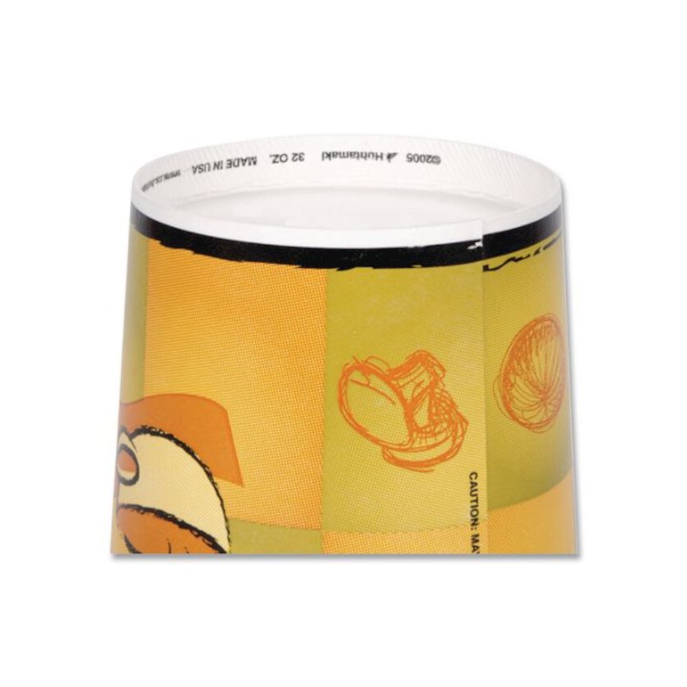 Streetside Squat Paper Food Container, Streetside Design, 16 oz, 25/Bag, 20 Bags/Carton. Picture 4