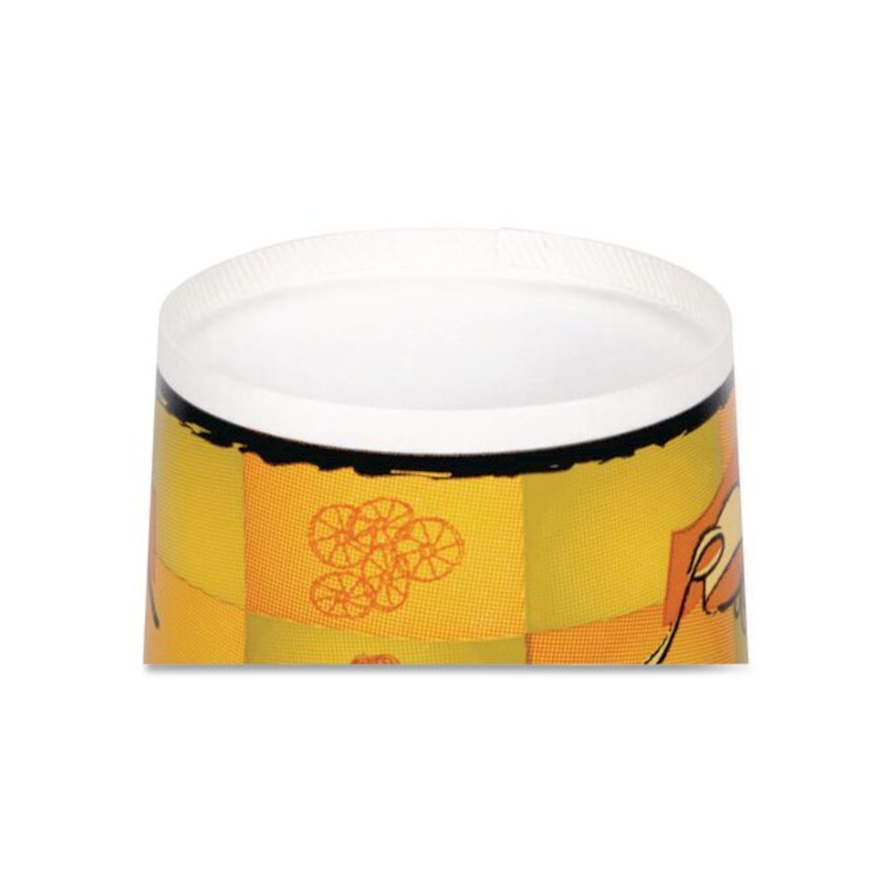 Streetside Squat Paper Food Container with Lid, Streetside Design, 12 oz, 250/Carton. Picture 4