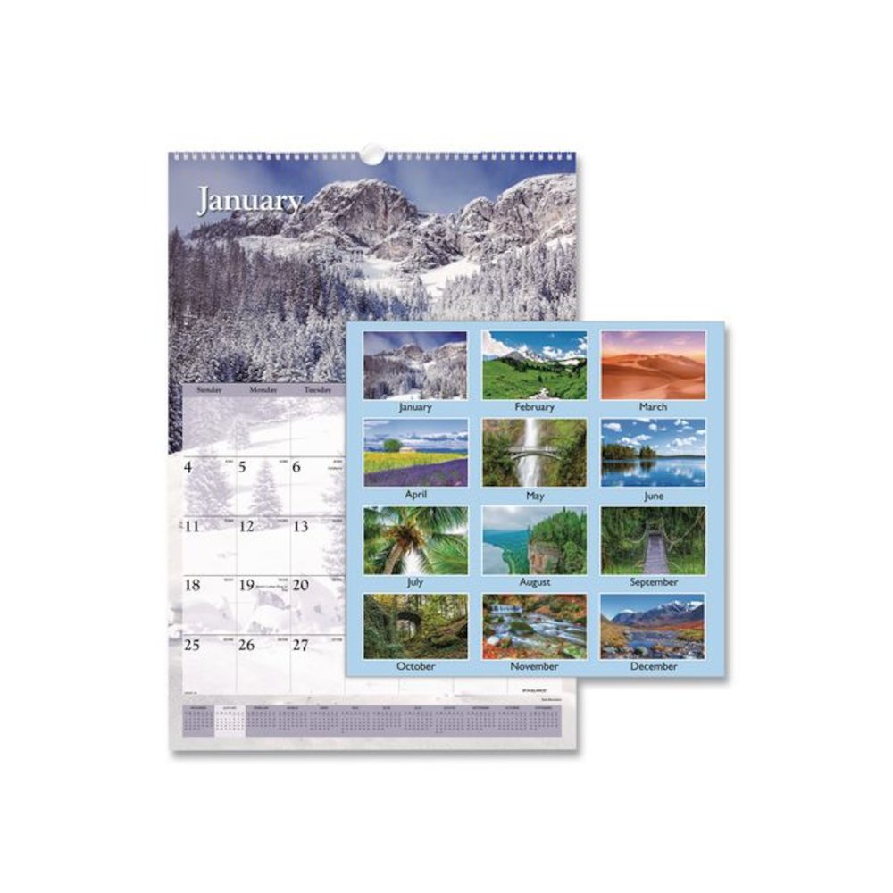 Scenic Monthly Wall Calendar, Landscape Photography, 15.5 x 22.75, White/Multicolor Sheets, 12-Month (Jan-Dec): 2026. Picture 2