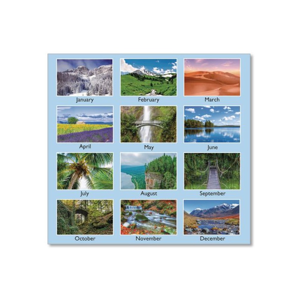 Scenic Monthly Wall Calendar, Landscape Photography, 15.5 x 22.75, White/Multicolor Sheets, 12-Month (Jan-Dec): 2026. Picture 3