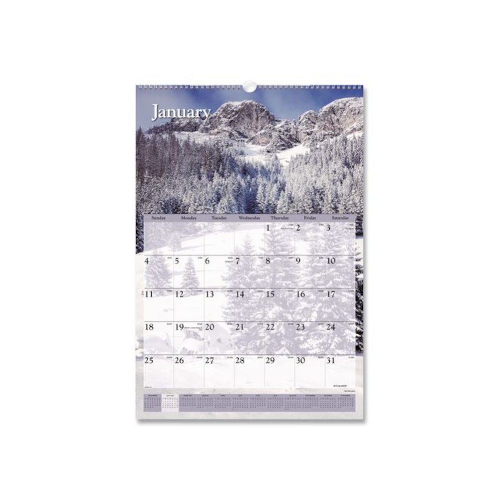 Scenic Monthly Wall Calendar, Landscape Photography, 15.5 x 22.75, White/Multicolor Sheets, 12-Month (Jan-Dec): 2026. Picture 1